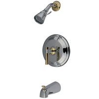 Thumbnail for Kingston Brass KB2634MLT Tub and Shower Trim Only, Polished Chrome/Polished Brass - BNGBath