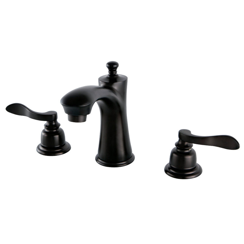 Kingston Brass KB7965NFL 8 in. Widespread Bathroom Faucet, Oil Rubbed Bronze - BNGBath