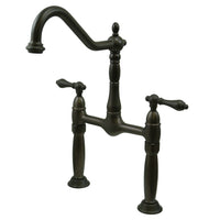 Thumbnail for Kingston Brass KS1075AL Vessel Sink Faucet, Oil Rubbed Bronze - BNGBath