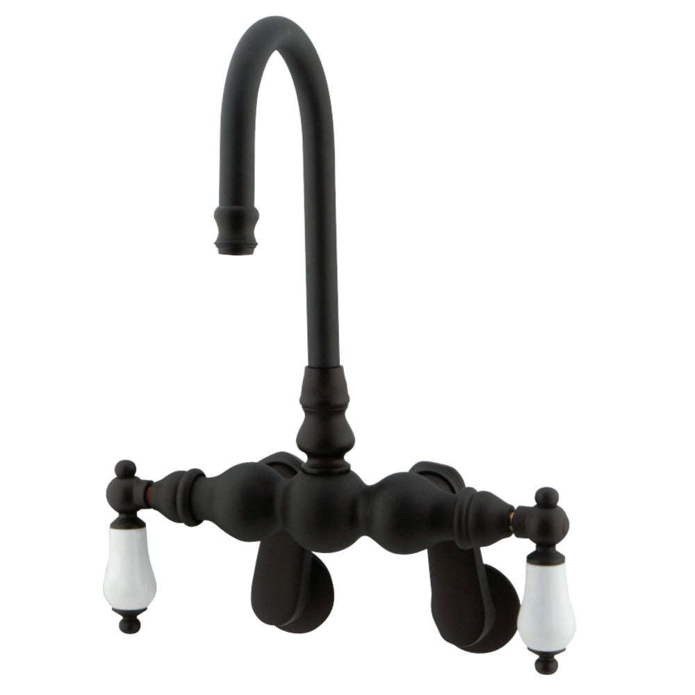 Kingston Brass CC83T5 Vintage Adjustable Center Wall Mount Tub Faucet, Oil Rubbed Bronze - BNGBath