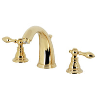 Thumbnail for Kingston Brass KB982ACL American Classic Widespread Bathroom Faucet with Retail Pop-Up, Polished Brass - BNGBath