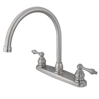 Thumbnail for Kingston Brass KB728ALLS Victorian 8-Inch Centerset Kitchen Faucet, Brushed Nickel - BNGBath