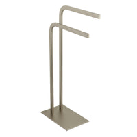 Thumbnail for Kingston Brass SCC8008 Edenscape Pedestal Dual Towel Rack, Brushed Nickel - BNGBath