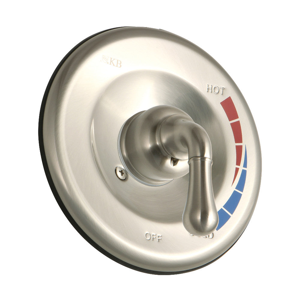 Kingston Brass KB638ET Pressure Balance Valve Trim Only Without Shower and Tub Spout, Brushed Nickel - BNGBath