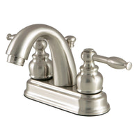 Thumbnail for Kingston Brass FB5618KL 4 in. Centerset Bathroom Faucet, Brushed Nickel - BNGBath