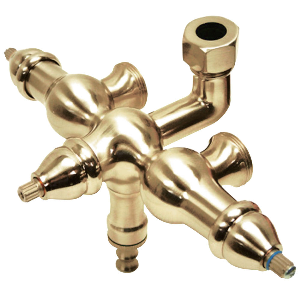 Kingston Brass ABT400-2 Vintage Down Spout Faucet, Polished Brass - BNGBath