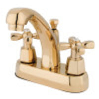 Thumbnail for Kingston Brass KS4612HX 4 in. Centerset Bathroom Faucet, Polished Brass - BNGBath