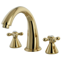 Thumbnail for Kingston Brass KS2362AX Naples Roman Tub Faucet, Polished Brass - BNGBath