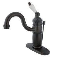 Thumbnail for Kingston Brass KB1405PL Victorian Single-Handle Bathroom Faucet with Pop-Up Drain, Oil Rubbed Bronze - BNGBath