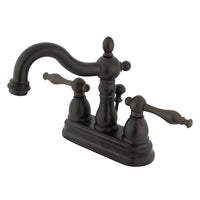 Thumbnail for Kingston Brass KS1605NL 4 in. Centerset Bathroom Faucet, Oil Rubbed Bronze - BNGBath