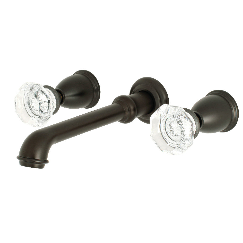 Kingston Brass KS7125WCL Celebrity Two-Handle Wall Mount Bathroom Faucet, Oil Rubbed Bronze - BNGBath