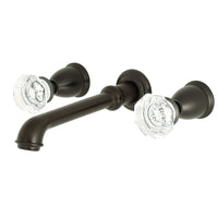 Thumbnail for Kingston Brass KS7125WCL Celebrity Two-Handle Wall Mount Bathroom Faucet, Oil Rubbed Bronze - BNGBath