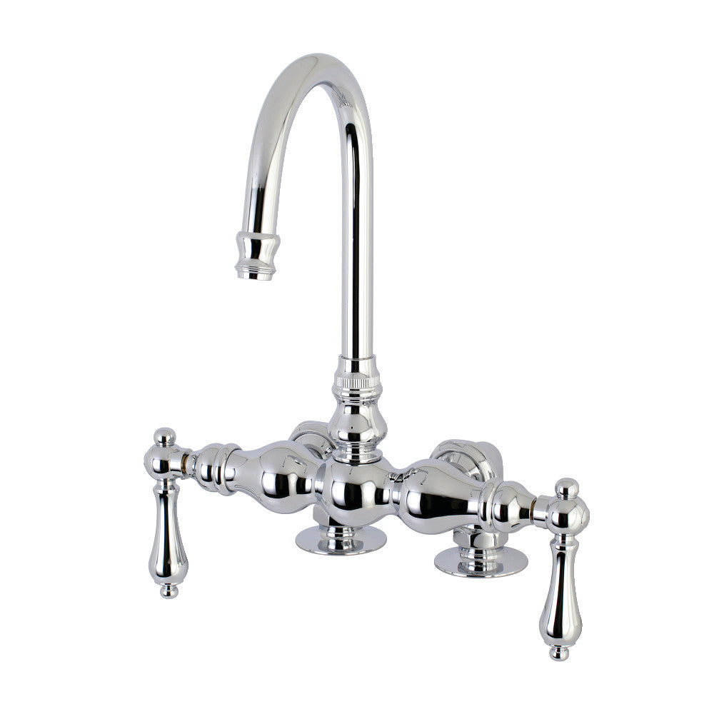 Kingston Brass AE92T1 Auqa Vintage 3-3/8-Inch Deck Mount Tub Faucet, Polished Chrome - BNGBath