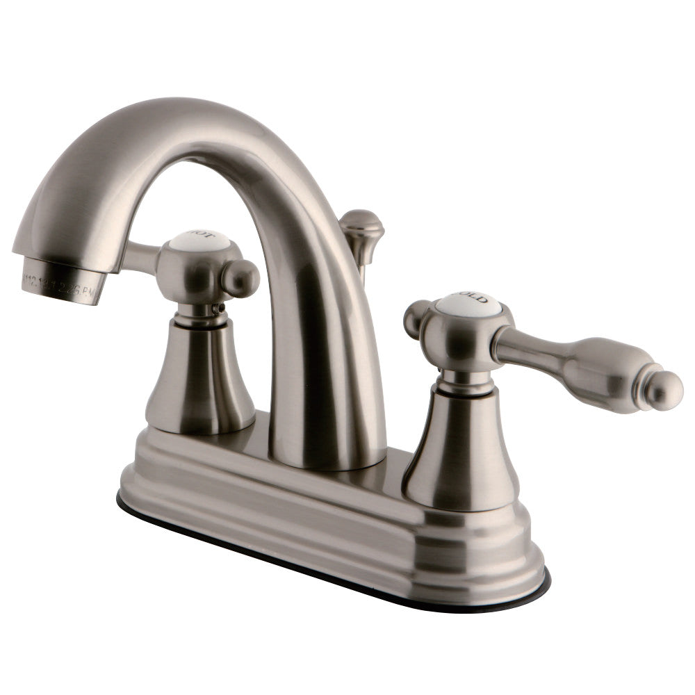 Kingston Brass KS7618TAL 4 in. Centerset Bathroom Faucet, Brushed Nickel - BNGBath