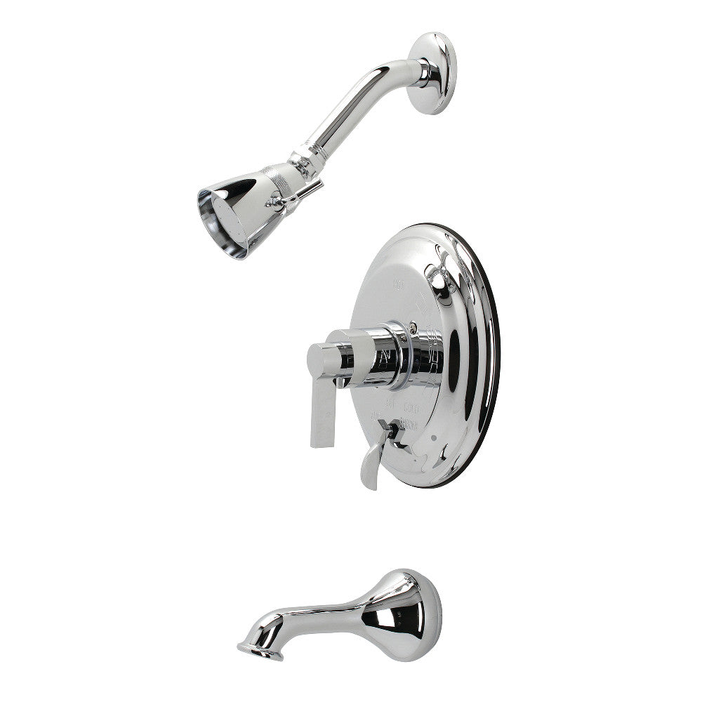Kingston Brass KB36310NDL NuvoFusion Single-Handle Tub and Shower Faucet, Polished Chrome - BNGBath