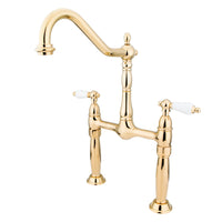 Thumbnail for Kingston Brass KS1072PL Vessel Sink Faucet, Polished Brass - BNGBath