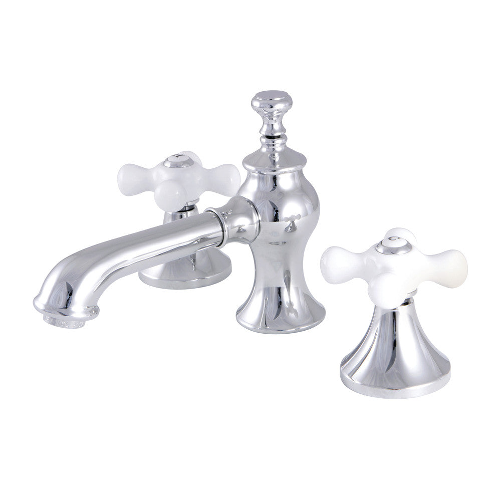 Kingston Brass KC7061PX Vintage 8" Widespread Bathroom Faucet, Polished Chrome - BNGBath