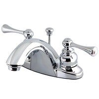 Thumbnail for Kingston Brass GKB7641BL 4 in. Centerset Bathroom Faucet, Polished Chrome - BNGBath