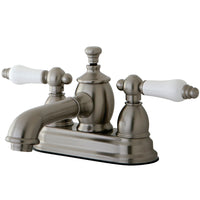 Thumbnail for Kingston Brass KS7008PL 4 in. Centerset Bathroom Faucet, Brushed Nickel - BNGBath