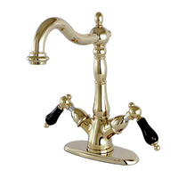 Thumbnail for Kingston Brass KS1492PKL Duchess Vessel Sink Faucet, Polished Brass - BNGBath