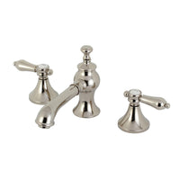 Thumbnail for Kingston Brass KC7066BAL Heirloom 8 in. Widespread Bathroom Faucet, Polished Nickel - BNGBath