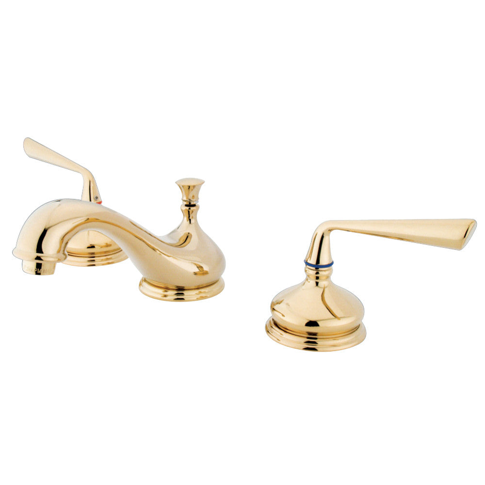 Kingston Brass KS1162ZL 8 in. Widespread Bathroom Faucet, Polished Brass - BNGBath