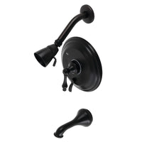 Thumbnail for Kingston Brass KB36300AL Restoration Tub and Shower Faucet, Matte Black - BNGBath