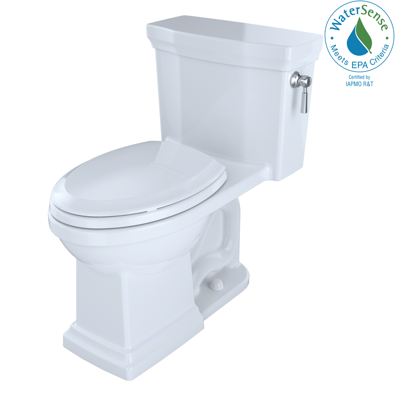 TOTO Promenade II One-Piece Elongated 1.28 GPF Universal Height Toilet with CeFiONtect and Right-Hand Trip Lever,  - MS814224CEFRG#01 - BNGBath