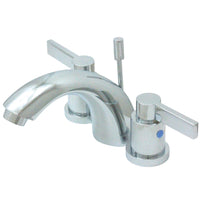 Thumbnail for Kingston Brass KB8951NDL Mini-Widespread Bathroom Faucet, Polished Chrome - BNGBath
