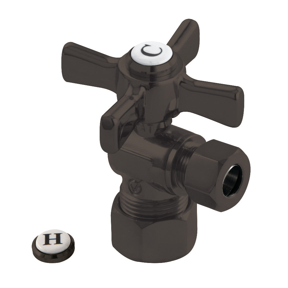 Kingston Brass CC53305ZX 5/8" X 3/8" OD Comp Angle Stop Valve, Oil Rubbed Bronze - BNGBath