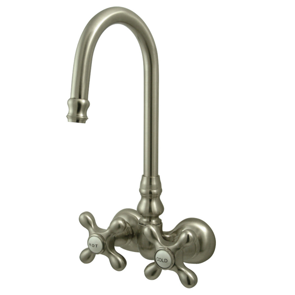 Kingston Brass CC77T8 Vintage 3-3/8-Inch Wall Mount Tub Faucet, Brushed Nickel - BNGBath