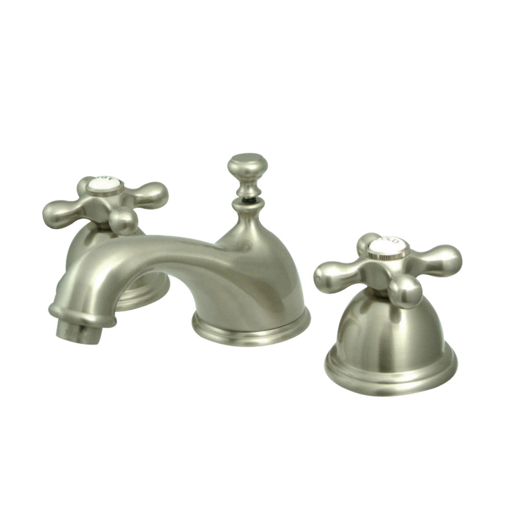 Kingston Brass KS3968AX 8 in. Widespread Bathroom Faucet, Brushed Nickel - BNGBath