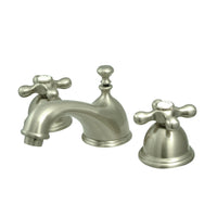 Thumbnail for Kingston Brass KS3968AX 8 in. Widespread Bathroom Faucet, Brushed Nickel - BNGBath