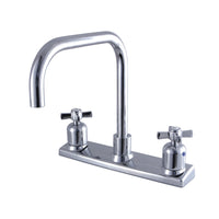Thumbnail for Kingston Brass FB2141ZX Millennium 8-Inch Centerset Kitchen Faucet, Polished Chrome - BNGBath