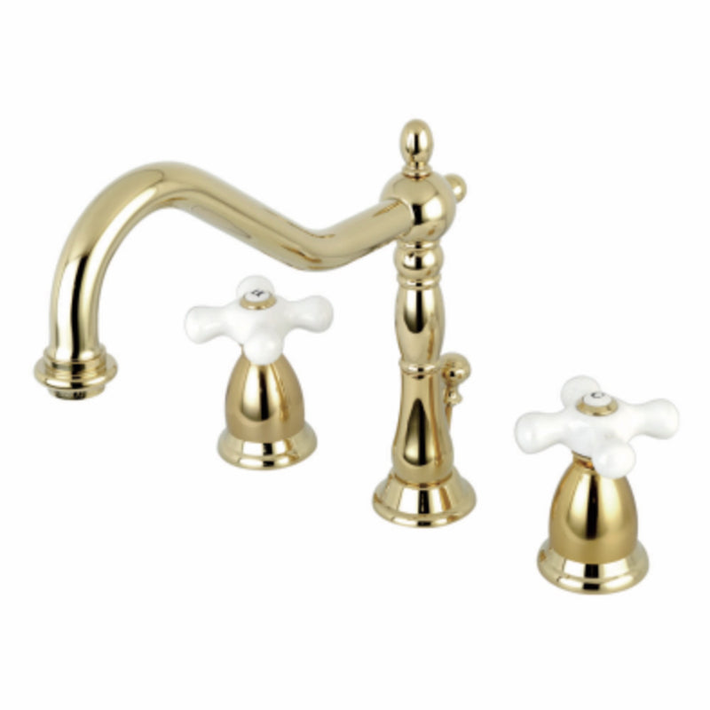 Kingston Brass KS1992PX 8 in. Widespread Bathroom Faucet, Polished Brass - BNGBath
