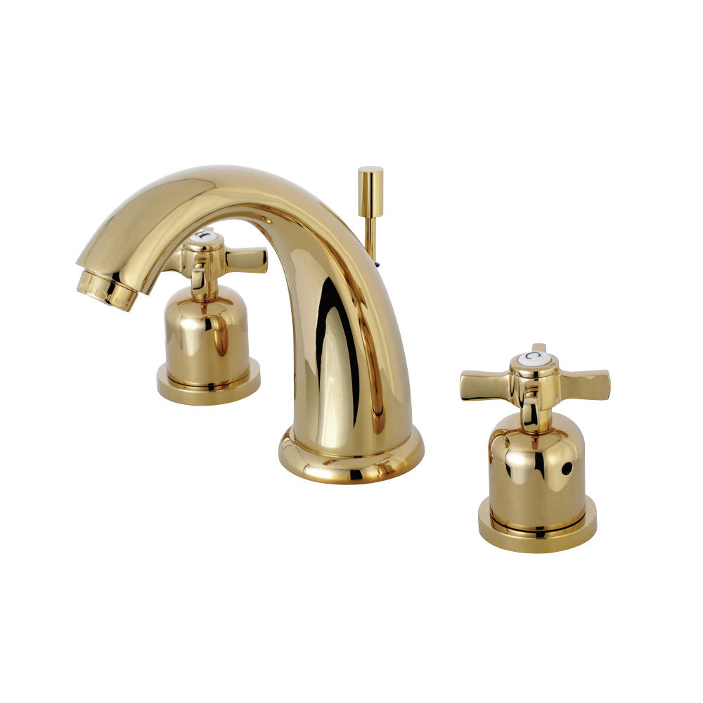 Kingston Brass KB8982ZX 8 in. Widespread Bathroom Faucet, Polished Brass - BNGBath