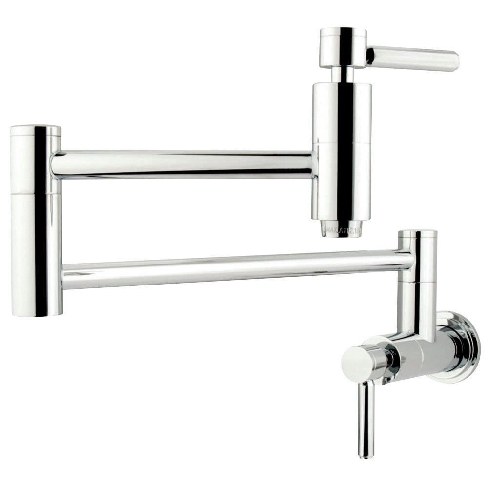 Kingston Brass KS8101DL Concord Wall Mount Pot Filler Kitchen Faucet, Polished Chrome - BNGBath