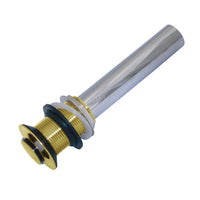 Thumbnail for Kingston Brass EV8007 Push Pop-Up Drain without Overflow, Brushed Brass - BNGBath