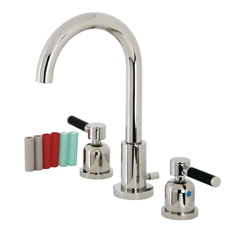 Fauceture FSC8929DKL Kaiser Widespread Bathroom Faucet, Polished Nickel - BNGBath