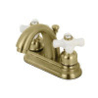 Thumbnail for Kingston Brass KB5617PX Restoration 4 in. Centerset Bathroom Faucet, Brushed Brass - BNGBath