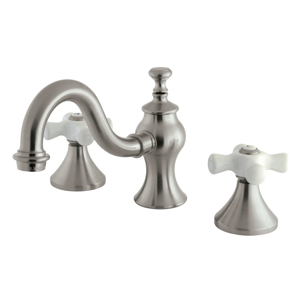 Kingston Brass KC7168PX 8 in. Widespread Bathroom Faucet, Brushed Nickel - BNGBath