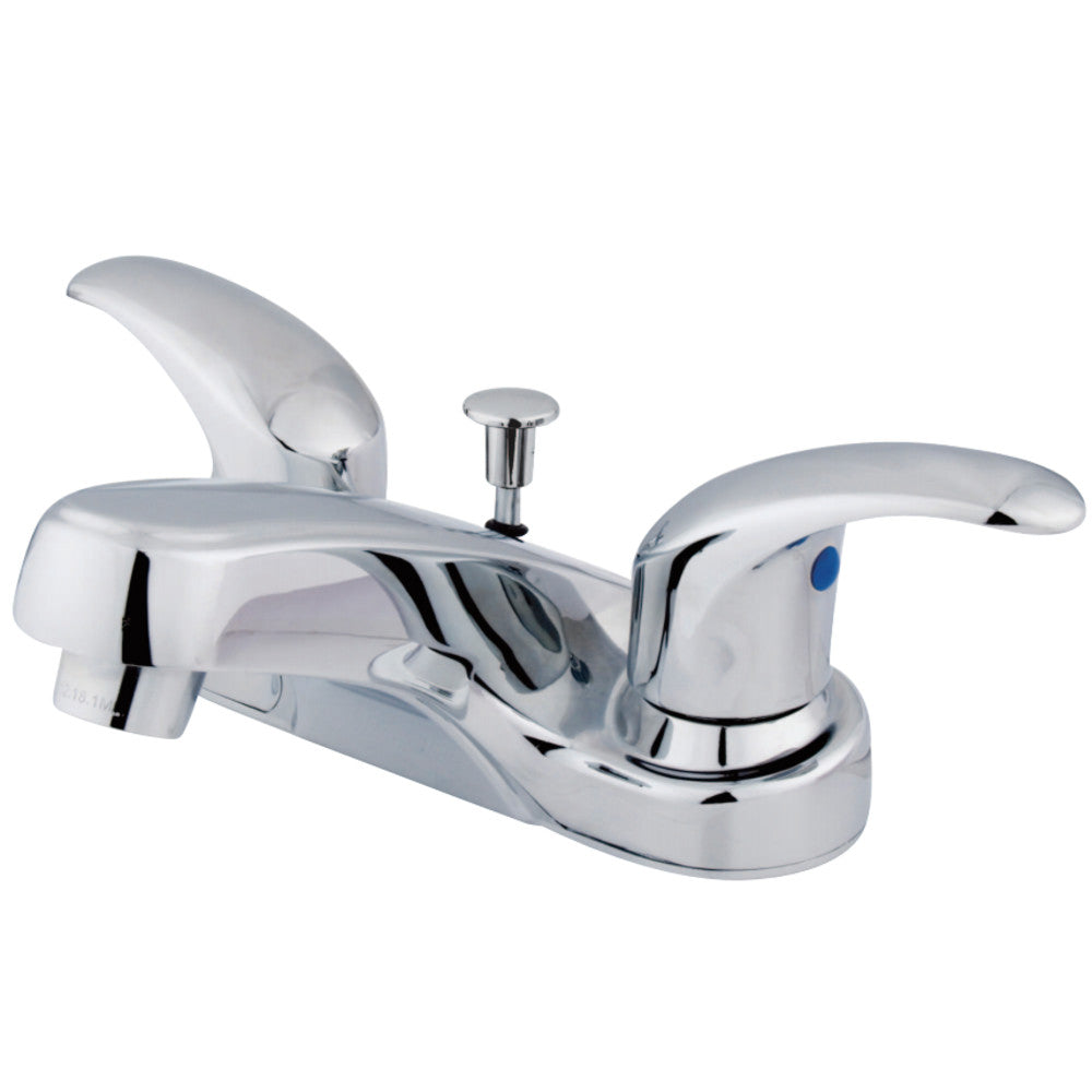 Kingston Brass KB6251LL 4 in. Centerset Bathroom Faucet, Polished Chrome - BNGBath