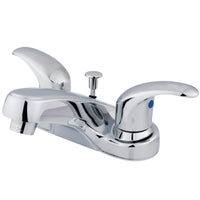 Thumbnail for Kingston Brass KB6251LL 4 in. Centerset Bathroom Faucet, Polished Chrome - BNGBath