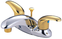Thumbnail for Kingston Brass KB6624LL 4 in. Centerset Bathroom Faucet, Polished Chrome - BNGBath