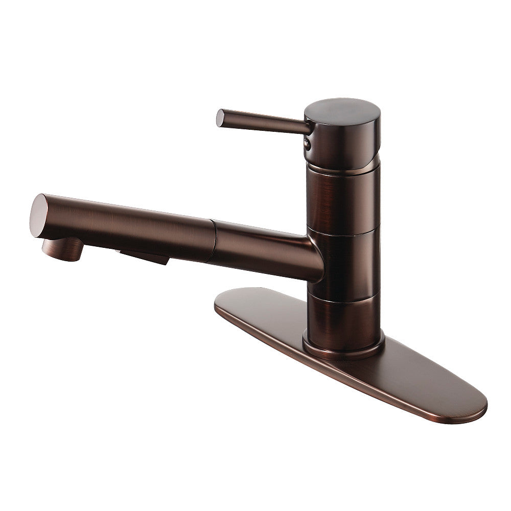 Gourmetier LS8405DL Concord Single-Handle Pull-Out Kitchen Faucet, Oil Rubbed Bronze - BNGBath