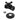 Kingston Brass CC44150XK 1/2-Inch FIP X 1/2-Inch or 7/16-Inch Slip Joint Quarter-Turn Straight Stop Valve with Flange, Matte Black - BNGBath
