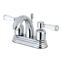Thumbnail for Kingston Brass FB5611DPL 4 in. Centerset Bathroom Faucet, Polished Chrome - BNGBath