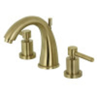 Thumbnail for Kingston Brass KS2967DL 8 in. Widespread Bathroom Faucet, Brushed Brass - BNGBath
