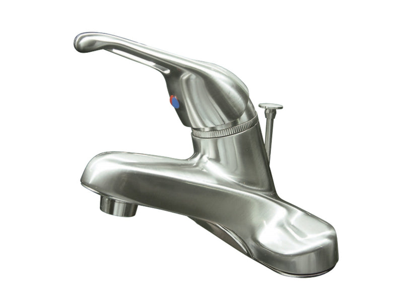Kingston Brass KB518 Single-Handle 4 in. Centerset Bathroom Faucet, Brushed Nickel - BNGBath