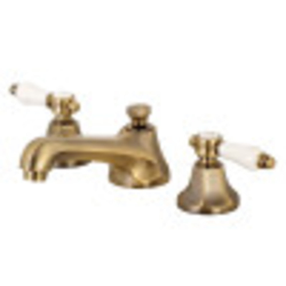 Kingston Brass KS4463BPL Bel-Air 8" Widespread Bathroom Faucet, Antique Brass - BNGBath